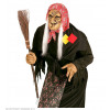 Hexenbesen 89cm lang Halloween Fasching Karneval Hexe