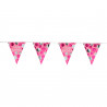 Wimpelbanner Happy Birthday Pink Partydeko Geburtstag Banner