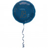 Folienballon Elegant True Blue Zahl 18 Partydeko Geburtstag