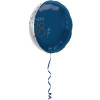 Folienballon Elegant True Blue Zahl 18 Partydeko Geburtstag