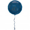 Folienballon Elegant True Blue Zahl 60 Partydeko Geburtstag