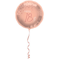 Folienballon Elegant Lush Blush Zahl 18 Partydeko Geburtstag