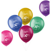 Luftballon Shimmer Zahl 30 Partydeko Geburtstag