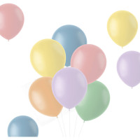Luftballons Powder Pastel Partydeko Geburtstag 10 Stück