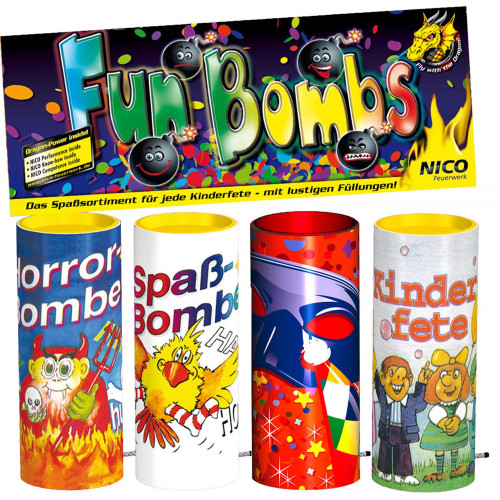 Feuerwerk Tischfeuerwerk Fun Bombs 4er Pack